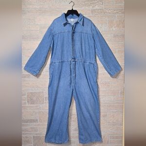& DENIM H&M Denim 100% Cotton Jumpsuit M